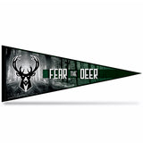 Rico Fear The Deer Milwaukee Bucks Pennant