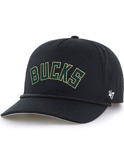 47' Brand Script Rope Hitch Milwaukee Bucks Adjustable Hat-front