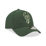 New Era 9Forty Icon Green Milwaukee Bucks Adjustable Hat-right
