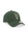 New Era 9Forty Icon Green Milwaukee Bucks Adjustable Hat-right