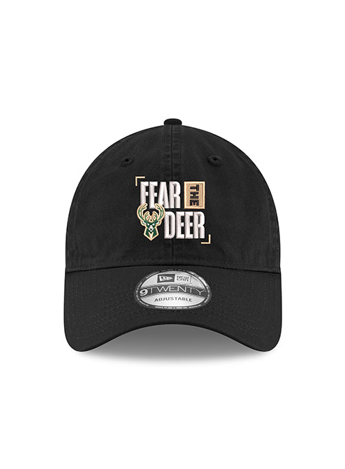 New Era 9Twenty Fear The Deer Milwaukee Bucks Adjustable Hat-front