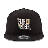 New Era 9Fifty Fear The Deer Milwaukee Bucks Snapback Hat-front