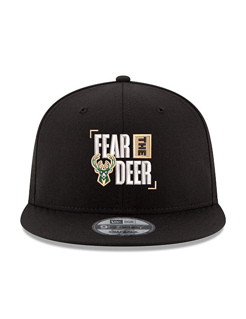 New Era 9Fifty Fear The Deer Milwaukee Bucks Snapback Hat-front