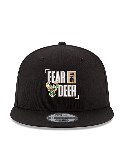 New Era 9Fifty Fear The Deer Milwaukee Bucks Snapback Hat-front