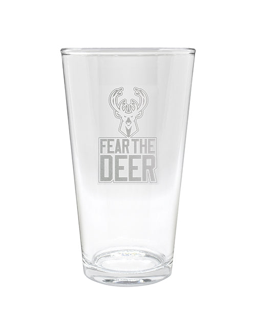 Great American Products Fear The Deer Milwaukee Bucks Pint Glass