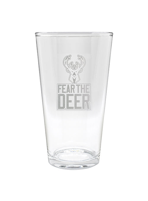 Great American Products Fear The Deer Milwaukee Bucks Pint Glass