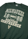Item Of The Game Collegiate Milwaukee Bucks Crewneck Sweatshirt-close up 