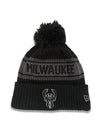 Bucks In Six x New Era Cuff City Block Milwaukee Bucks Knit Hat-front