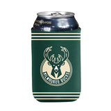 Logo Brands 12oz Global Stripes  Milwaukee Bucks Can Cooler