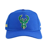 Pro Standard 2024-25 City Edition Milwaukee Bucks Icon Snapback Hat-front