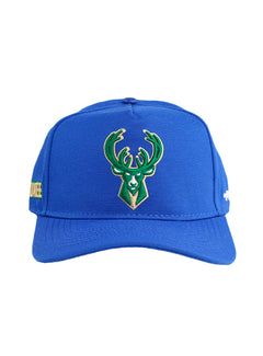 Pro Standard 2024-25 City Edition Milwaukee Bucks Icon Snapback Hat-front