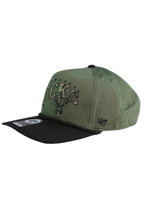 '47 Brand Rope Wave Hitch Milwaukee Bucks Adjustable Hat-left