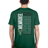 New Era Leisure Green Milwaukee Bucks T-Shirt