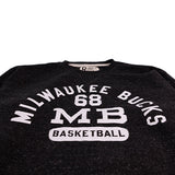 Bucks In Six x Roots Of Fight '68 Milwaukee Bucks Crewneck Sweatshirt-close up