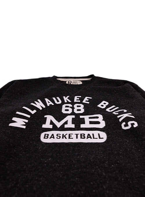 Bucks In Six x Roots Of Fight '68 Milwaukee Bucks Crewneck Sweatshirt-close up