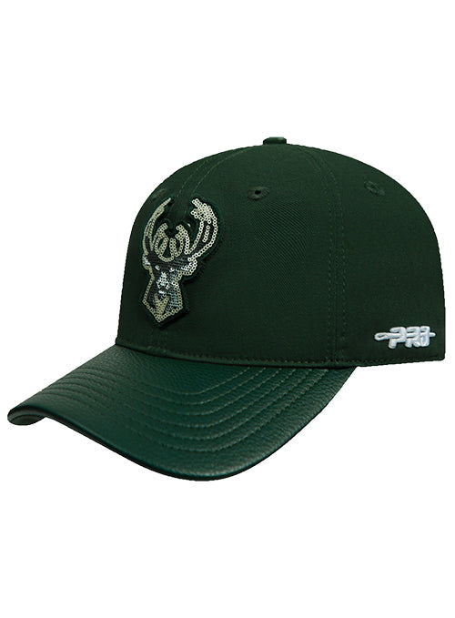 Women's Pro Standard Game Day Milwaukee Bucks Classic Dad Hat-angled left