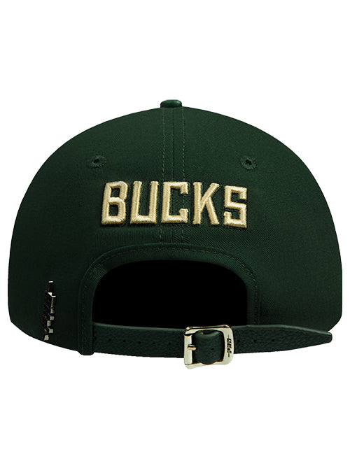 Women's Pro Standard Game Day Milwaukee Bucks Classic Dad Hat-back