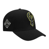 Pro Standard High Visibility Milwaukee Bucks Pinch Front Adjustable Hat-right