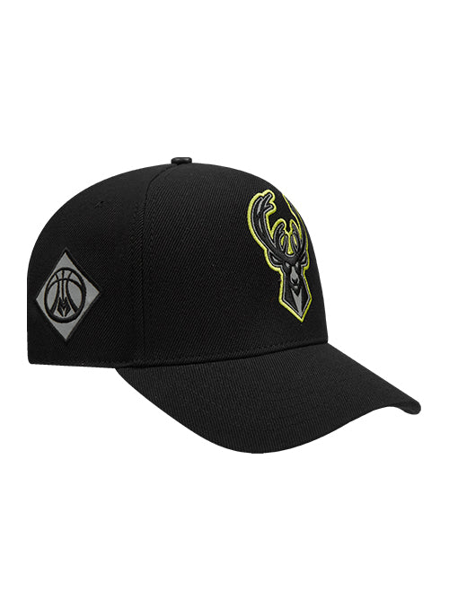 Pro Standard High Visibility Milwaukee Bucks Pinch Front Adjustable Hat-right