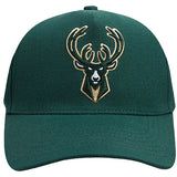 Pro Standard Ransom Milwaukee Bucks Pinch Front Snapback Hat-front