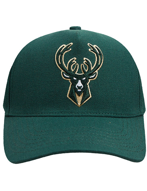 Pro Standard Ransom Milwaukee Bucks Pinch Front Snapback Hat-front