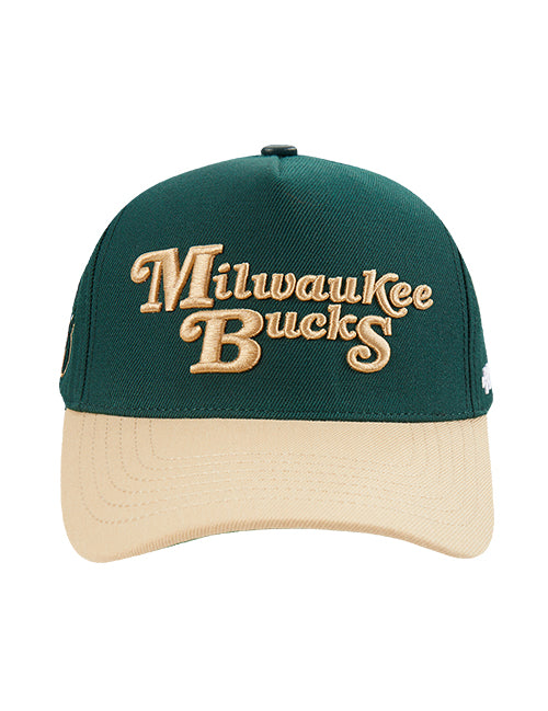 Pro Standard Souvenir Milwaukee Bucks Pinch Front Adjustable Hat-front