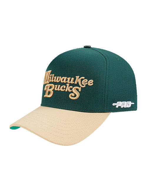Pro Standard Souvenir Milwaukee Bucks Pinch Front Adjustable Hat-left