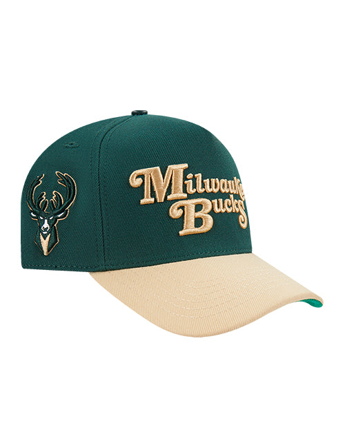 Pro Standard Souvenir Milwaukee Bucks Pinch Front Adjustable Hat-right