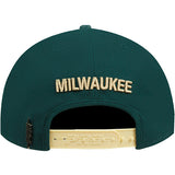 Pro Standard Concert Tour Milwaukee Bucks Pinch Front Adjustable Hat-back