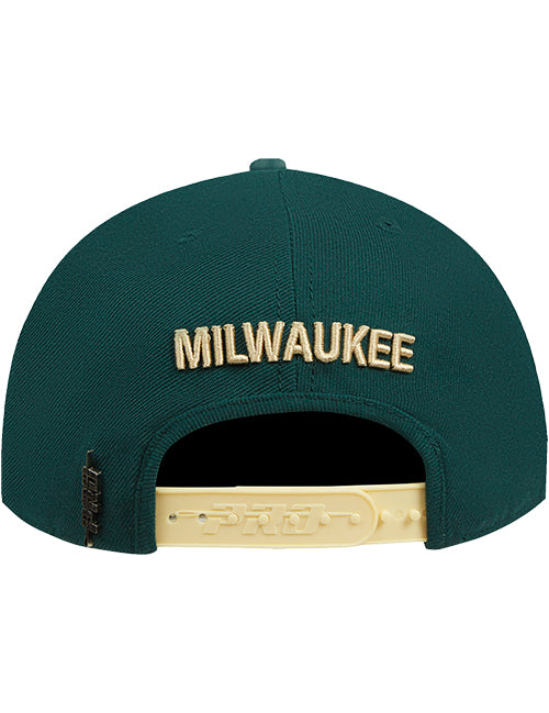Pro Standard Concert Tour Milwaukee Bucks Pinch Front Adjustable Hat-back