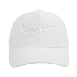 Pro Standard White Out Milwaukee Bucks Pinch Front Snapback Hat