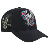 Pro Standard Echo Milwaukee Bucks Pinch Front Snapback Hat