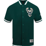 Pro Standard Souvenir Milwaukee Bucks Warm Up Jacket-front