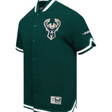 Pro Standard Souvenir Milwaukee Bucks Warm Up Jacket-angled front