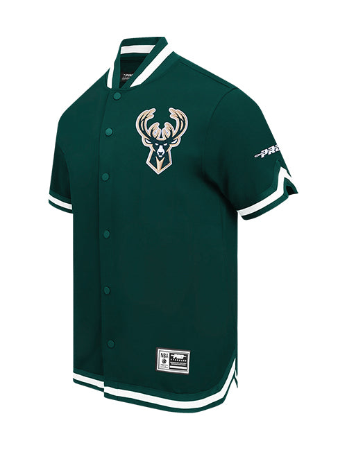 Pro Standard Souvenir Milwaukee Bucks Warm Up Jacket-angled front