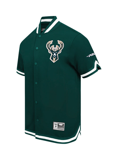 Pro Standard Souvenir Milwaukee Bucks Warm Up Jacket-angled front