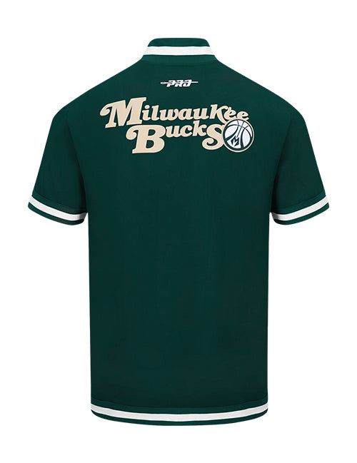 Pro Standard Souvenir Milwaukee Bucks Warm Up Jacket-back