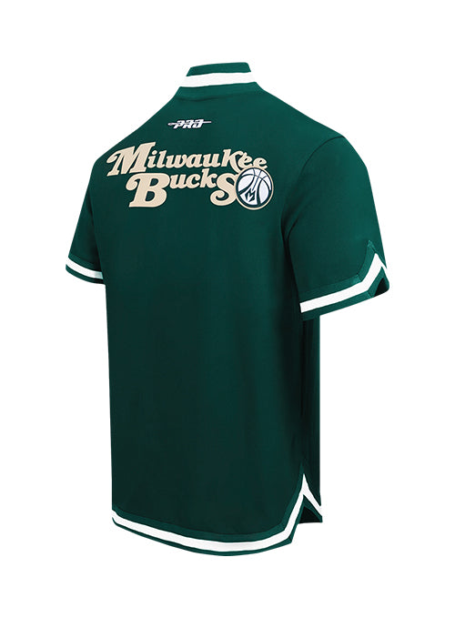 Pro Standard Souvenir Milwaukee Bucks Warm Up Jacket-angled back