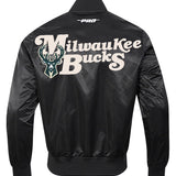 Pro Standard Souvenir Milwaukee Bucks Satin Jacket-back