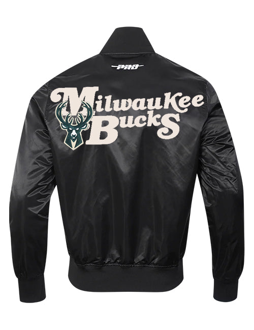 Pro Standard Souvenir Milwaukee Bucks Satin Jacket-back