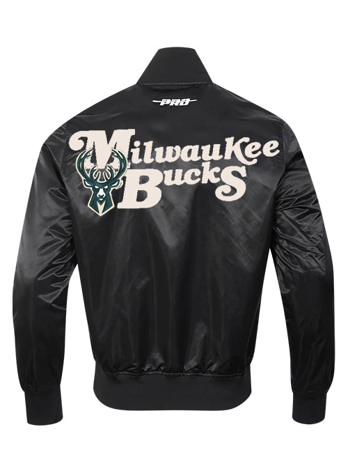 Pro Standard Souvenir Milwaukee Bucks Satin Jacket-back