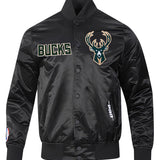Pro Standard Souvenir Milwaukee Bucks Satin Jacket-front