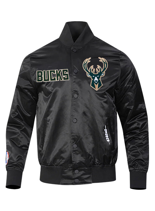 Pro Standard Souvenir Milwaukee Bucks Satin Jacket-front