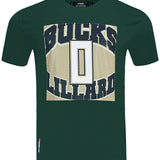 Pro Standard Made To Play Damian Lillard Milwaukee Bucks T-Shirt-front