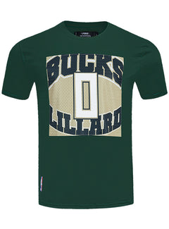 Pro Standard Made To Play Damian Lillard Milwaukee Bucks T-Shirt-front