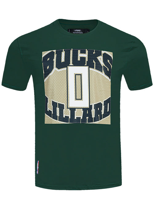 Pro Standard Made To Play Damian Lillard Milwaukee Bucks T-Shirt-front