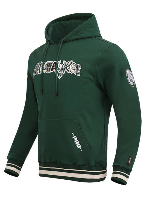 Pro Standard Ransom Milwaukee Bucks Hooded Sweatshirt-angled front