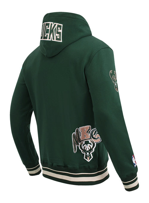 Pro Standard Ransom Milwaukee Bucks Hooded Sweatshirt-angled back