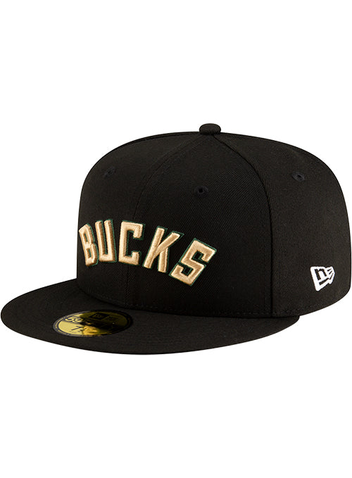 New Era 2022 Statement Edition 59Fifty Milwaukee Bucks Fitted Hat-left