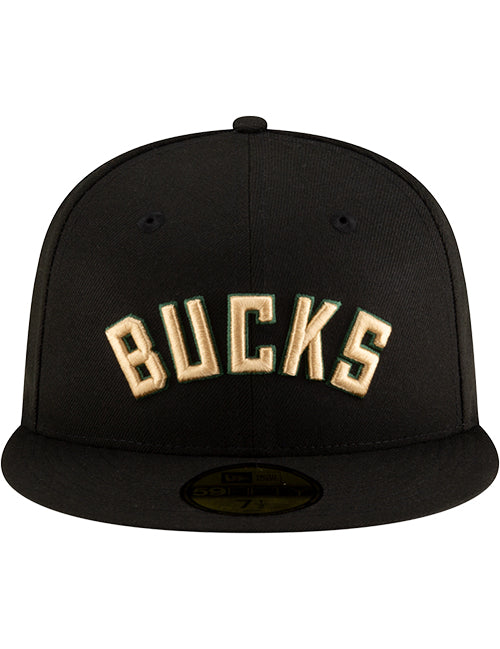 New Era 2022 Statement Edition 59Fifty Milwaukee Bucks Fitted Hat-front